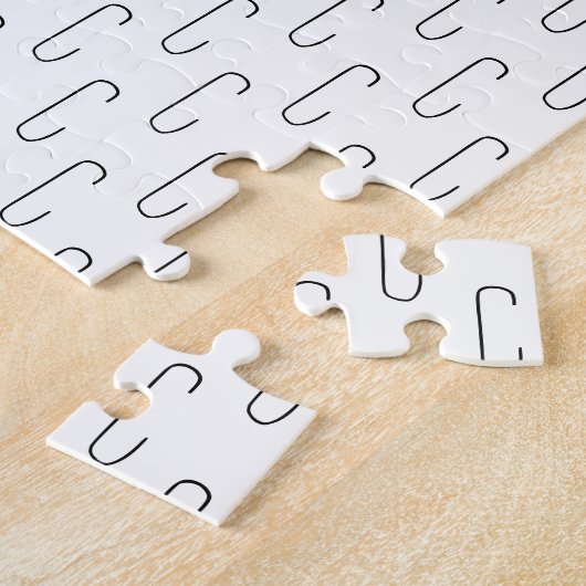 Frustration der Monogrammhandschrift Puzzle (Seite)