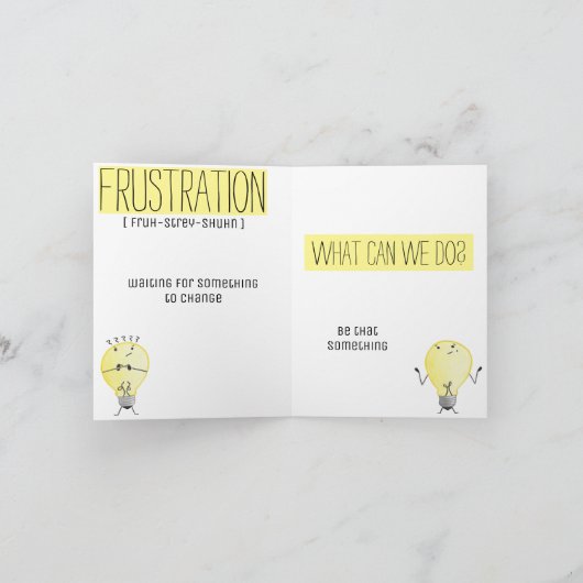 Frustration Karte (Innenseite)