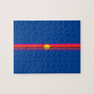 Frustrierender Ozean-Sonnenuntergang Puzzle