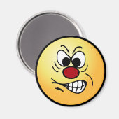 Frustriert Face Grumpey Magnet (Vorderseite/Rückseite)