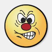 Frustriert Face Grumpey Magnet (Vorne)