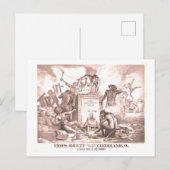 Frustrierte Dämonen/Dämonen mit Diebold Safe Postkarte (Vorne/Hinten)