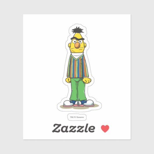 Frustrierter Bert Aufkleber (Blatt)