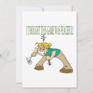 Frustrierter Golfer Einladung