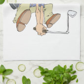 Frustrierter Golfspieler Küchentuch (Gefaltet)