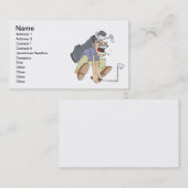 Frustrierter Golfspieler Visitenkarte (Vorne/Hinten)