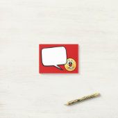 Frustriertes Gesicht Grumpey Post-it Klebezettel (Auf Schreibtisch)