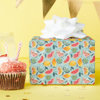 Frutas Coloridas de Verão Geschenkpapier