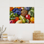 FRUTAS DIVERSAS VERSCHIEDENE OBST VERSCHIEDENE FRÜ POSTER (Küche)