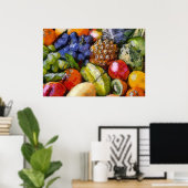 FRUTAS DIVERSAS VERSCHIEDENE OBST VERSCHIEDENE FRÜ POSTER (Heimbüro)