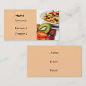 Frutas e fibras visitenkarte (Vorne/Hinten)