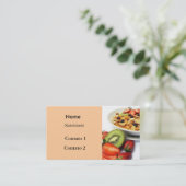 Frutas e fibras visitenkarte (Stehend Vorderseite)