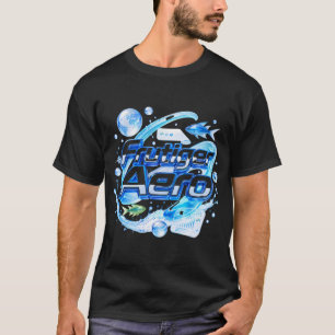 Frutiger Aero Blue Tech Y2K Design T-Shirt