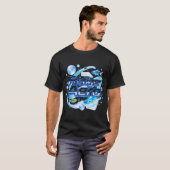 Frutiger Aero Blue Tech Y2K Design T-Shirt (Vorne ganz)