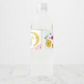 Frutti Birthday Party Wasserflaschenetikett (Rückseite)