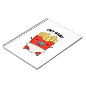 Fry Baby Funny French Fries Pun Notizblock (Linke Seite)