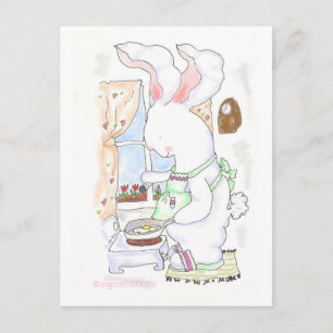 Fry Bunny Postcard - Postkarte