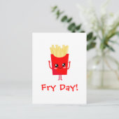 Fry Day Postkarte (Stehend Vorderseite)