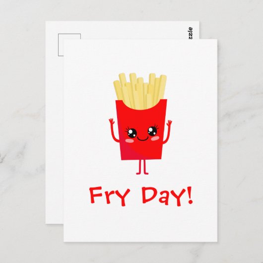 Fry Day Postkarte (Vorne/Hinten)