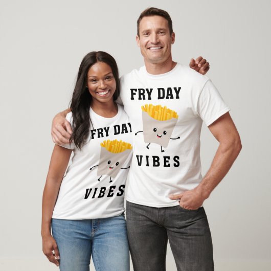 Fry Day Vibes Funny French Fries Kid T-Shirt (Unisex)