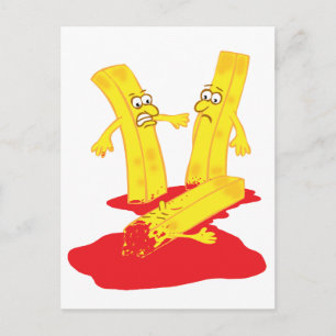 Fry Death Postkarte