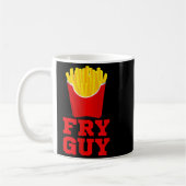 Fry Guy Fast Food Lover Fries Funny Novelty Kaffeetasse (Links)