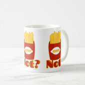 Fry Not Funny Cartoon Fries Spaß Design Kaffeetasse (VorderseiteRechts)