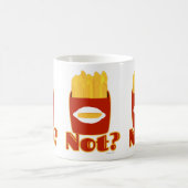 Fry Not Funny Cartoon Fries Spaß Design Kaffeetasse (Mittel)