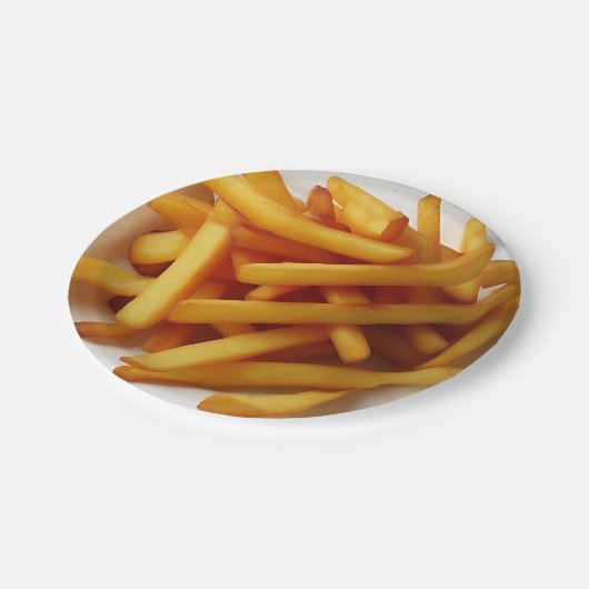 Fry Plate Pappteller (Schrägansicht)