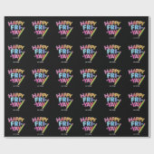 FrYay Freitagliebhaber Funny Weekend Lehrer Geschenkpapier (Flach)