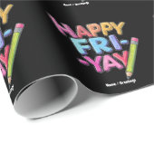 FrYay Freitagliebhaber Funny Weekend Lehrer Geschenkpapier (Rolleneckpunkt)