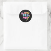 FrYay Freitagliebhaber Funny Weekend Lehrer Runder Aufkleber (Tasche)