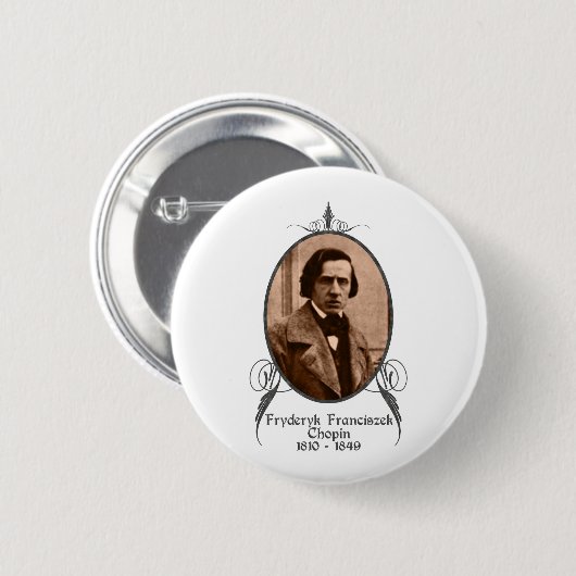 Fryderyk Chopin Button (Vorne & Hinten)