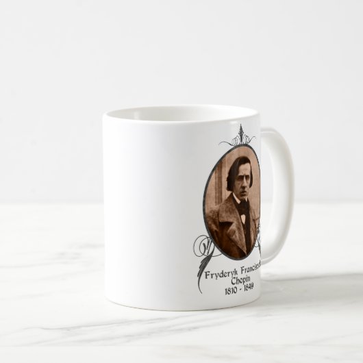 Fryderyk Chopin Kaffeetasse (VorderseiteRechts)