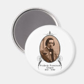 Fryderyk Chopin Magnet (Vorderseite/Rückseite)