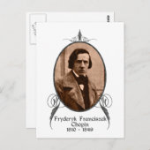 Fryderyk Chopin Postkarte (Vorne/Hinten)