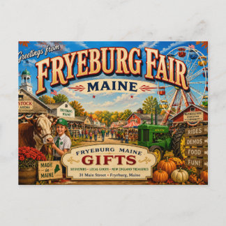 Fryeburg Fair Maine Nostalgische Postkarte