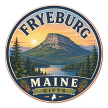 Fryeburg Maine Geschenke Szenische Rund Sticker