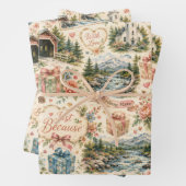 Fryeburg Maine Just Because Geschenkpapier Set (Beispiel)