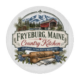 Fryeburg Maine Landküche Dekoratives Glas Schneidebrett