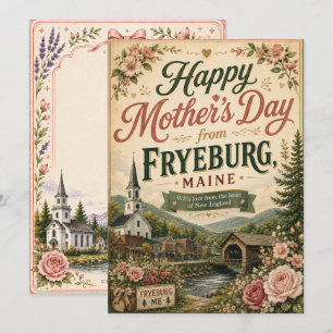 Fryeburg Maine Muttertags-Grußkarte Feiertagskarte