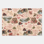 Fryeburg Maine Valentinstag-Geschenkpapier Geschenkpapier Set (Vorderseite 3)