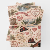 Fryeburg Maine Valentinstag-Geschenkpapier Geschenkpapier Set (Beispiel)
