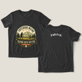 Fryeburg Maine Vater-tag Fangen spielen Tri-Blend Shirt