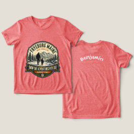 Fryeburg Maine Vatertag Schneetag Abenteuer Tri-Blend Shirt