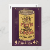 Fry's Cocoa Vintage Ad Postkarte (Vorne/Hinten)