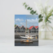 Fryslan Boats & Canal Houses Postkarte (Stehend Vorderseite)