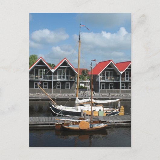 Fryslan Boats & Canal Houses Postkarte (Vorderseite)