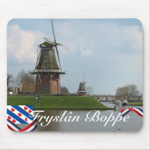 Fryslân Boppe Dokkum Windmühlen Mousepad