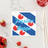 Fryslan Boppe Friesland Flag Serviette (Beispiel)